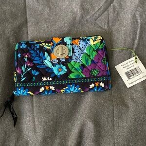 Vera Bradley Turn lock wallet Midnight Blues NWT